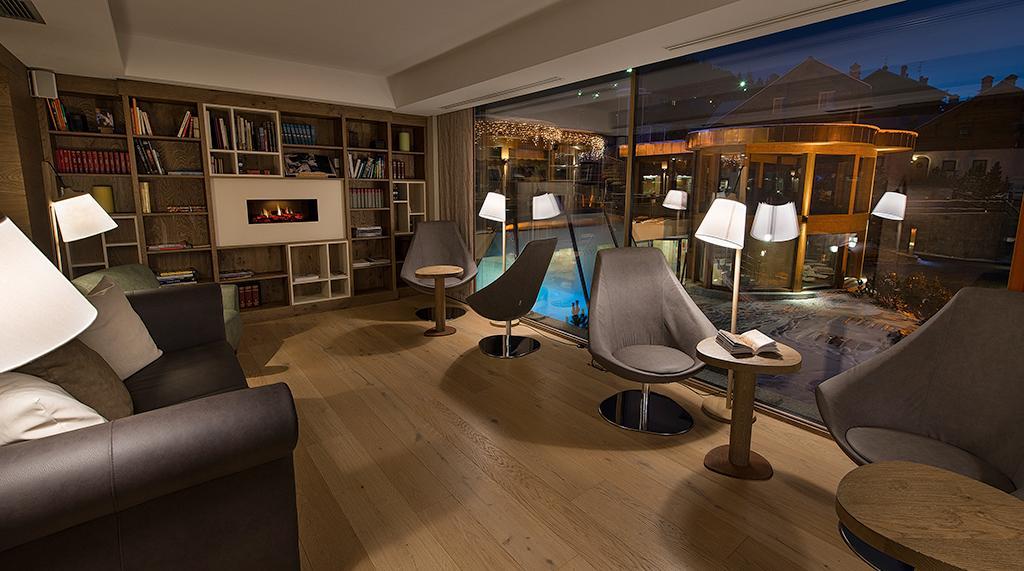 Sala lettura con vistaal baita MOntana - 4* a Livigno